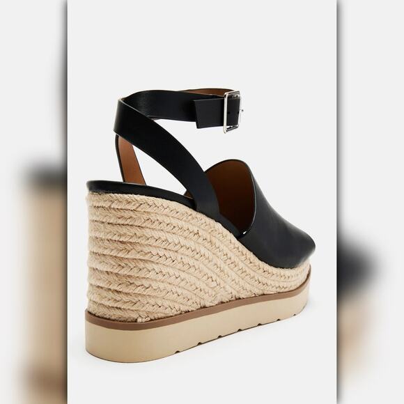 A042-A • Cloud Feel Hampton Espadrille Wedge Sandal with Ankle Strap - Picture 4 of 5
